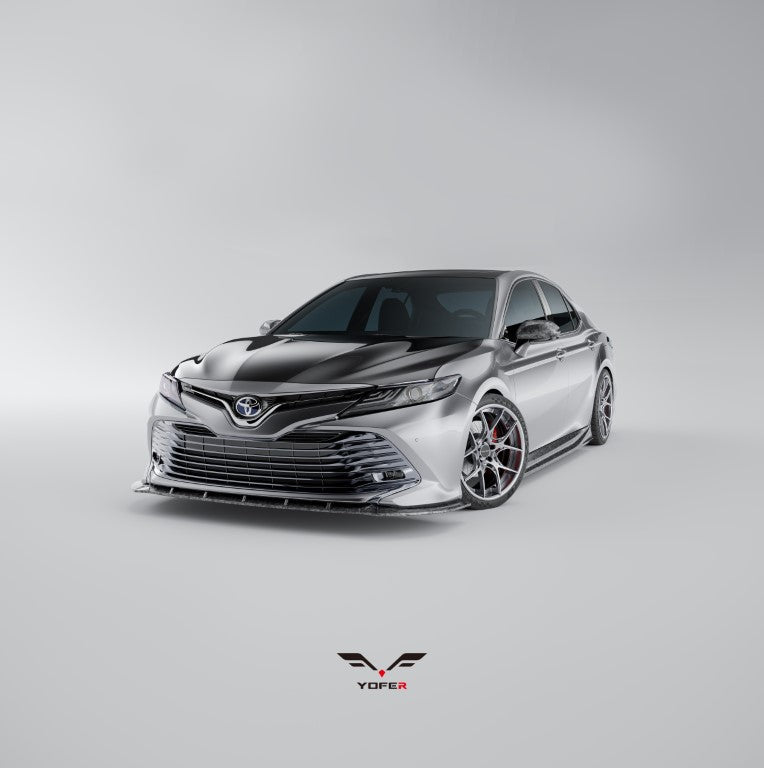 Toyota Camry 8th Gen XV70 LE XLE 2021-2024 with Aftermarket Parts - Front Lip Splitter PP from Yofer.co