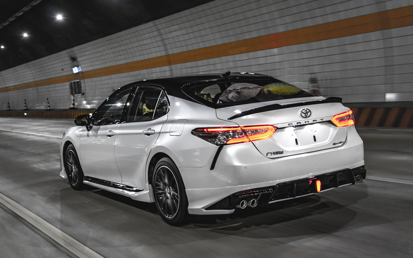 Toyota Camry 8th Gen XV70 SE XSE 2018-2024 with Aftermarket Parts - V2 Style Rear Diffuser PP from Yofer.co