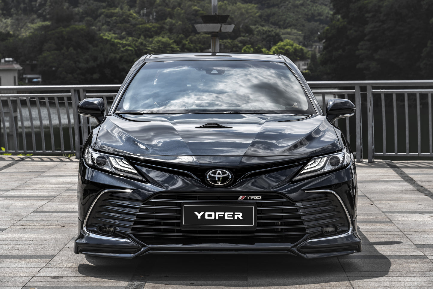 Toyota Camry 8th Gen XV70 LE XLE 2021-2024 with Aftermarket Parts - Front Lip Splitter PP from Yofer.co