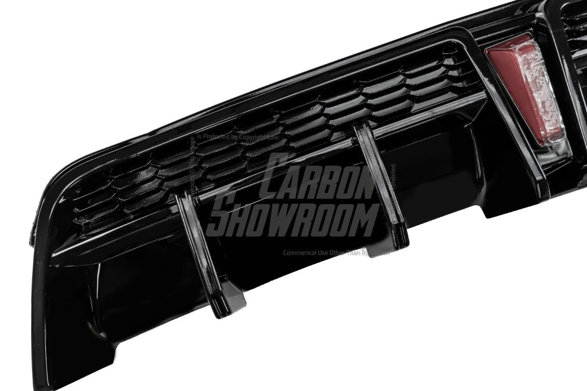 Toyota Camry 8th Gen XV70 SE XSE 2018-2024 with Aftermarket Parts - V1 Style Diffuser & Canards PP from Yofer.co