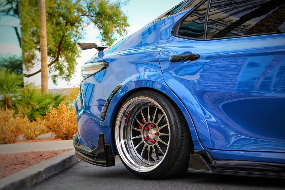 Toyota Camry 8th Gen XV70 TRD SE XSE LE XLE 2018-2024 with Aftermarket Parts - Widebody Wheel Arches PP from Yofer.co
