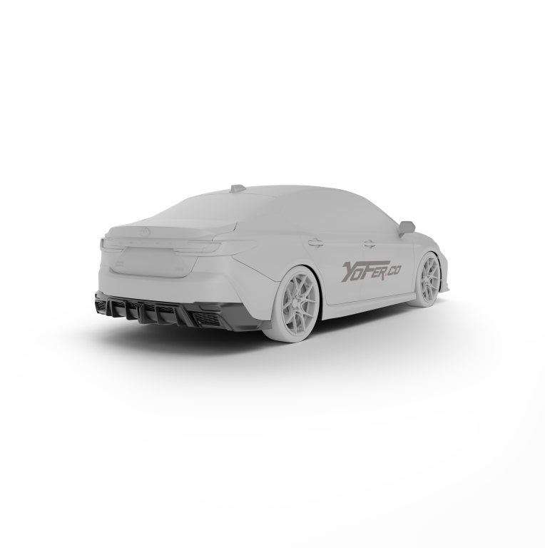 Toyota Camry XV80 9th Gen XLE LE 2025-ON with Aftermarket Parts - Rear Diffuser PP Polypropylene from Yofer.co