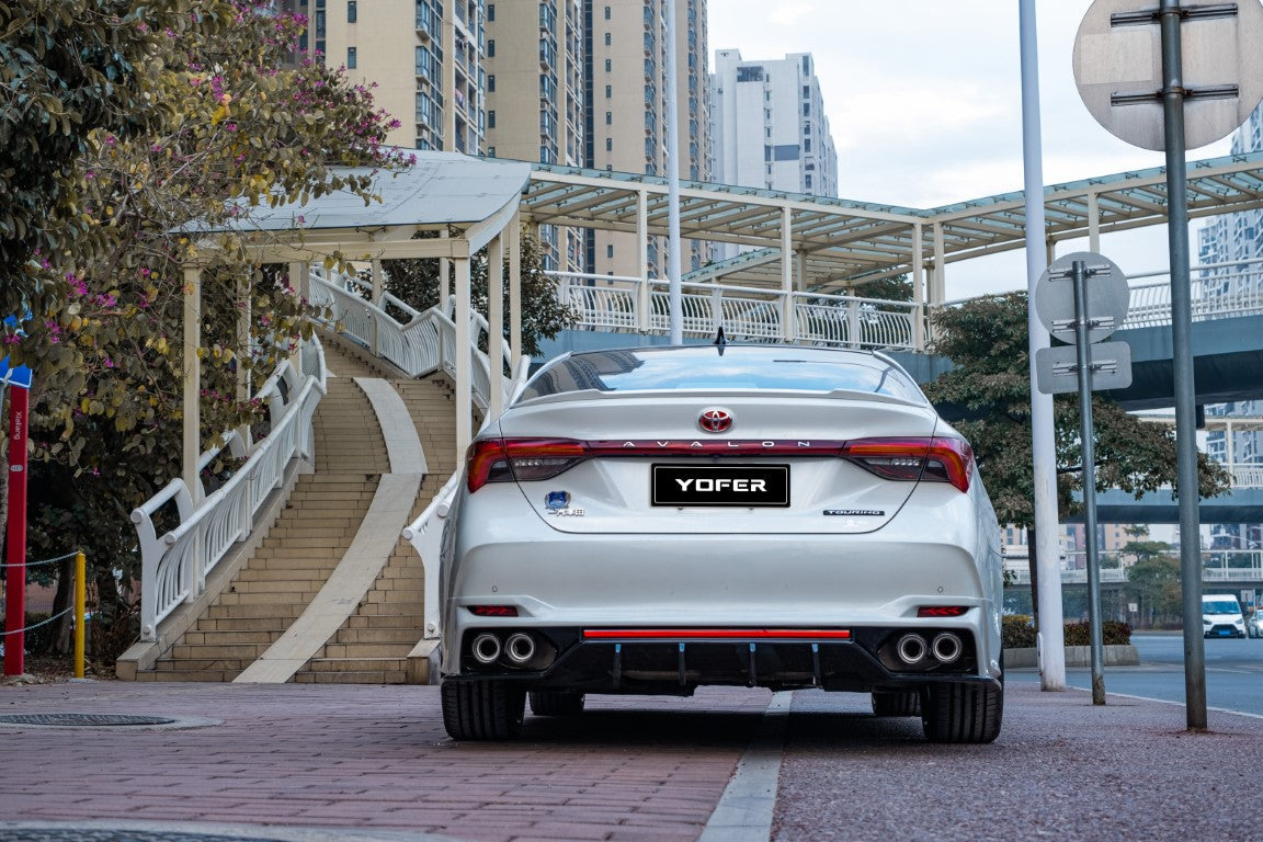 Toyota Avalon 5th Gen XX50 2019-2022 with Aftermarket Parts - Rear Diffuser & Canards PP from Yofer.co