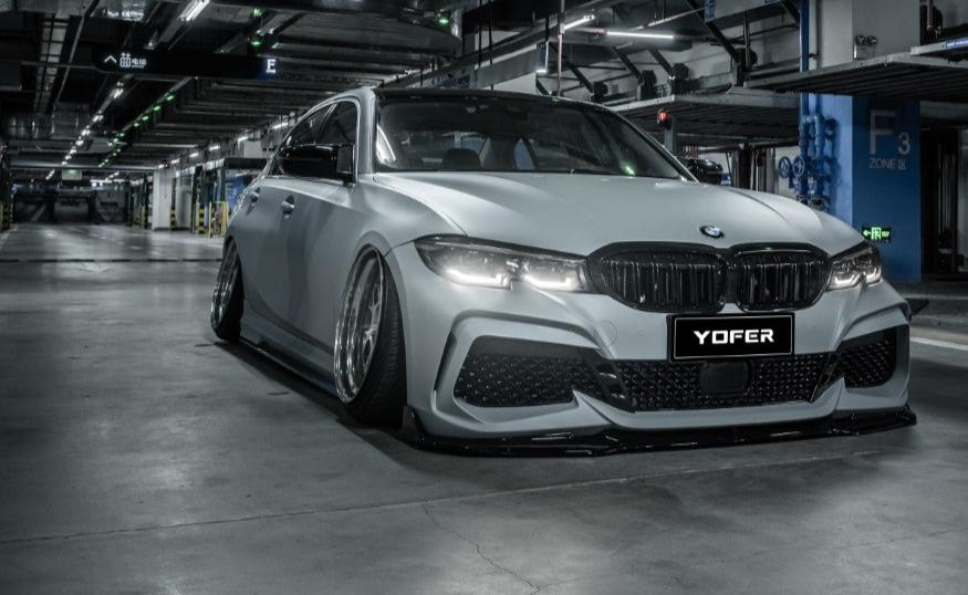 BMW 3 Series M340i 330i G20 G21 Pre-LCI 2019 2010 2021 2022 with Aftermarket Parts - Front Bumper & Lip PP from Yofer.co