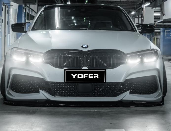 BMW 3 Series M340i 330i G20 G21 Pre-LCI 2019 2010 2021 2022 with Aftermarket Parts - Front Bumper & Lip PP from Yofer.co