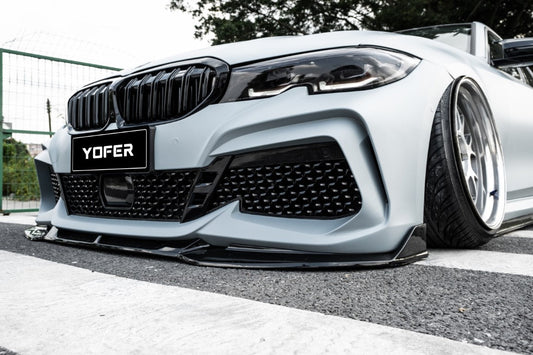 BMW 3 Series M340i 330i G20 G21 Pre-LCI 2019 2010 2021 2022 with Aftermarket Parts - Front Bumper & Lip PP from Yofer.co