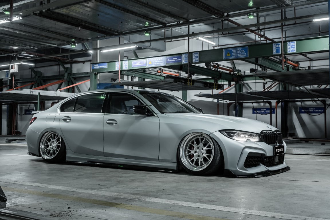 BMW 3 Series M340i 330i G20 (Fits Both Pre-LCI & LCI) 2019-ON with Aftermarket Parts - Side Skirts PP from Yofer.co
