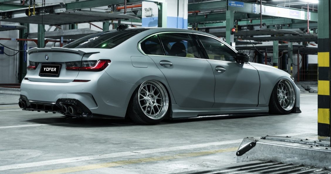 BMW 3 Series M340i 330i G20 (Fits Both Pre-LCI & LCI) 2019-ON with Aftermarket Parts - Side Skirts PP from Yofer.co