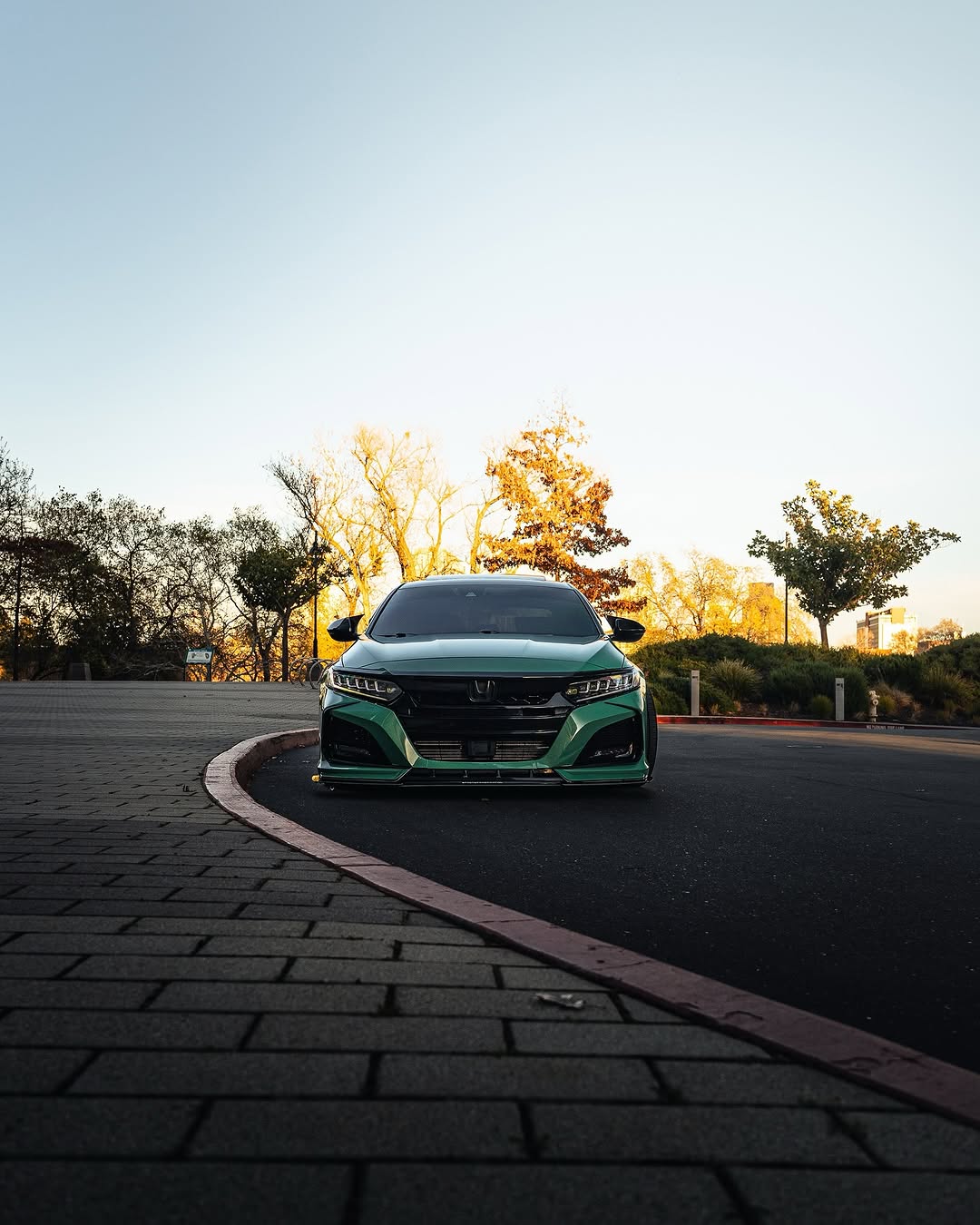 Honda Accord 10th Gen Pre-facelift 2018-2020 with Aftermarket Parts - Front Bumper PP from Yofer.co
