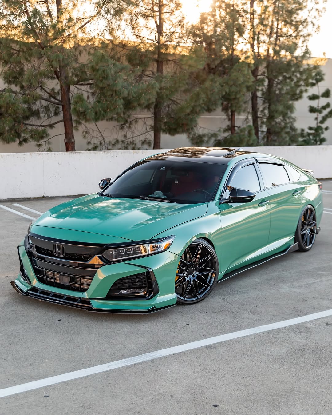 Honda Accord 10th Gen Pre-facelift 2018-2020 with Aftermarket Parts - Front Bumper PP from Yofer.co
