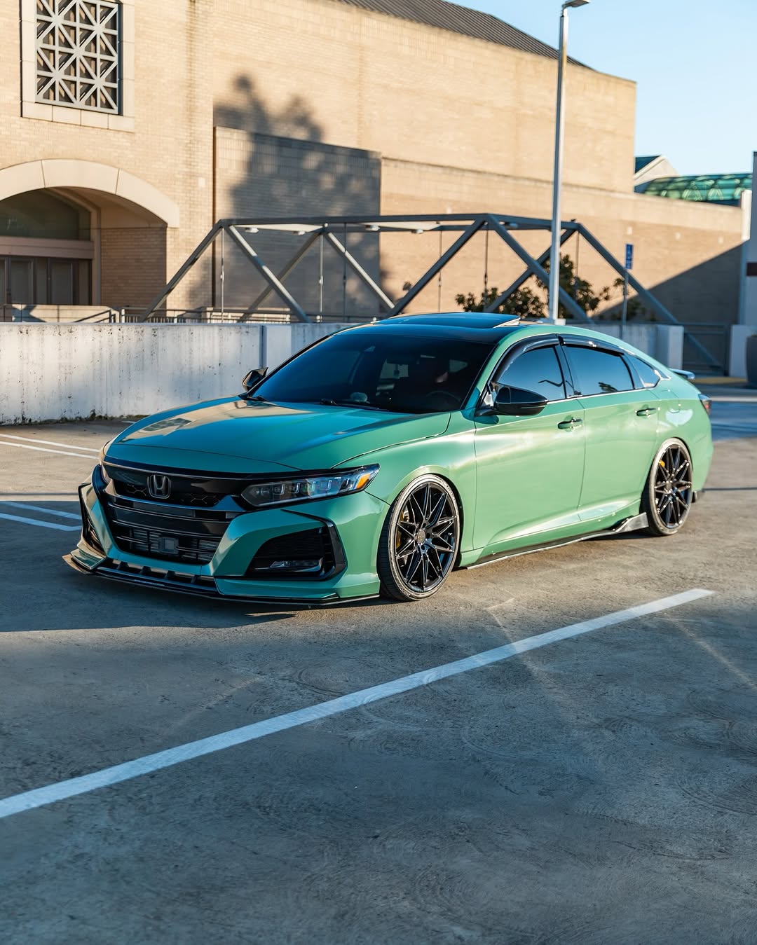 Honda Accord 10th Gen Pre-facelift 2018-2020 with Aftermarket Parts - Front Bumper PP from Yofer.co
