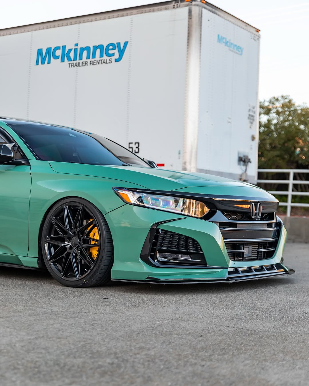 Honda Accord 10th Gen Pre-facelift 2018-2020 with Aftermarket Parts - Front Bumper PP from Yofer.co
