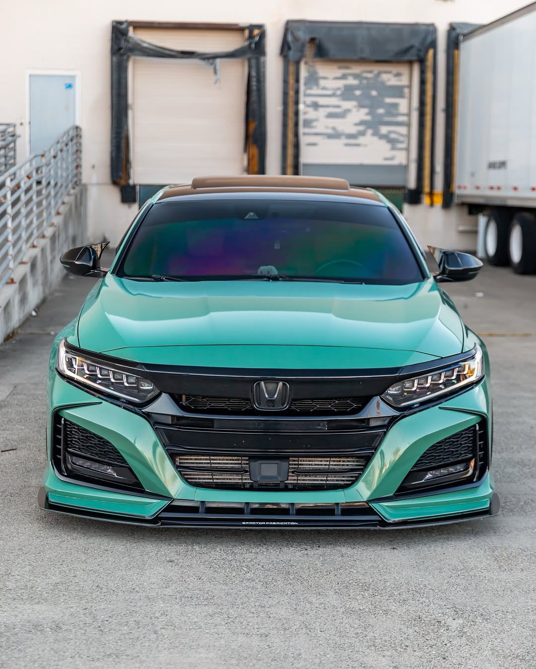 Honda Accord 10th Gen Pre-facelift 2018-2020 with Aftermarket Parts - Front Bumper PP from Yofer.co
