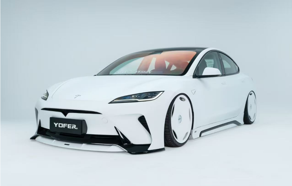 Tesla Model 3 Highland  Performance 2024-ON with Aftermarket Parts -  Loong Flames Max Front Bumper PP & ABS from Yofer.co