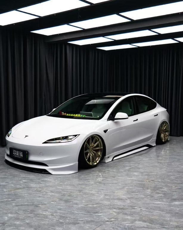 Tesla Model 3 Highland / Performance 2024 with Aftermarket Parts - Side Skirts ABS+PP from Yofer.co