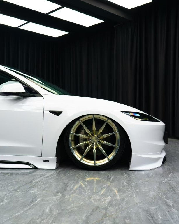 Tesla Model 3 Highland / Performance 2024 with Aftermarket Parts - Side Skirts ABS+PP from Yofer.co