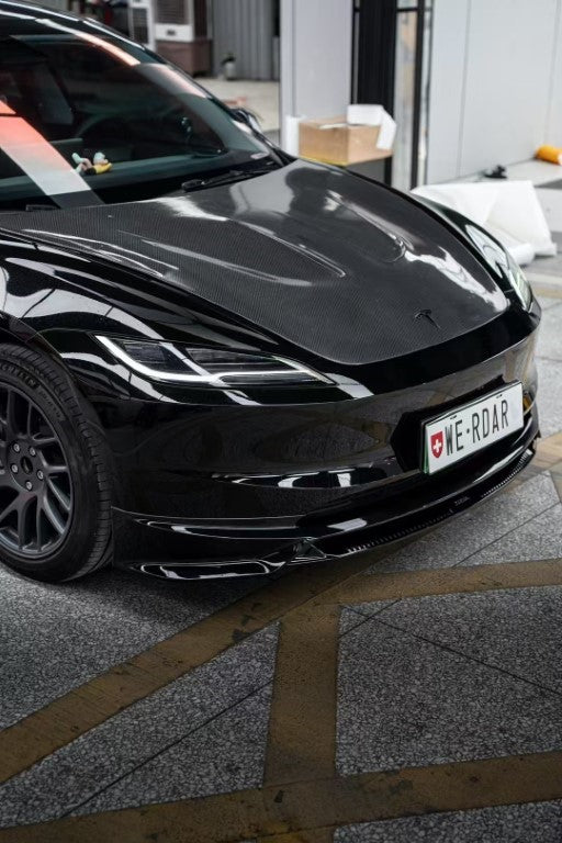 Tesla Model 3 Highland 2024 with Aftermarket Parts - Front Lip Splitter ABS & PP from Yofer.co