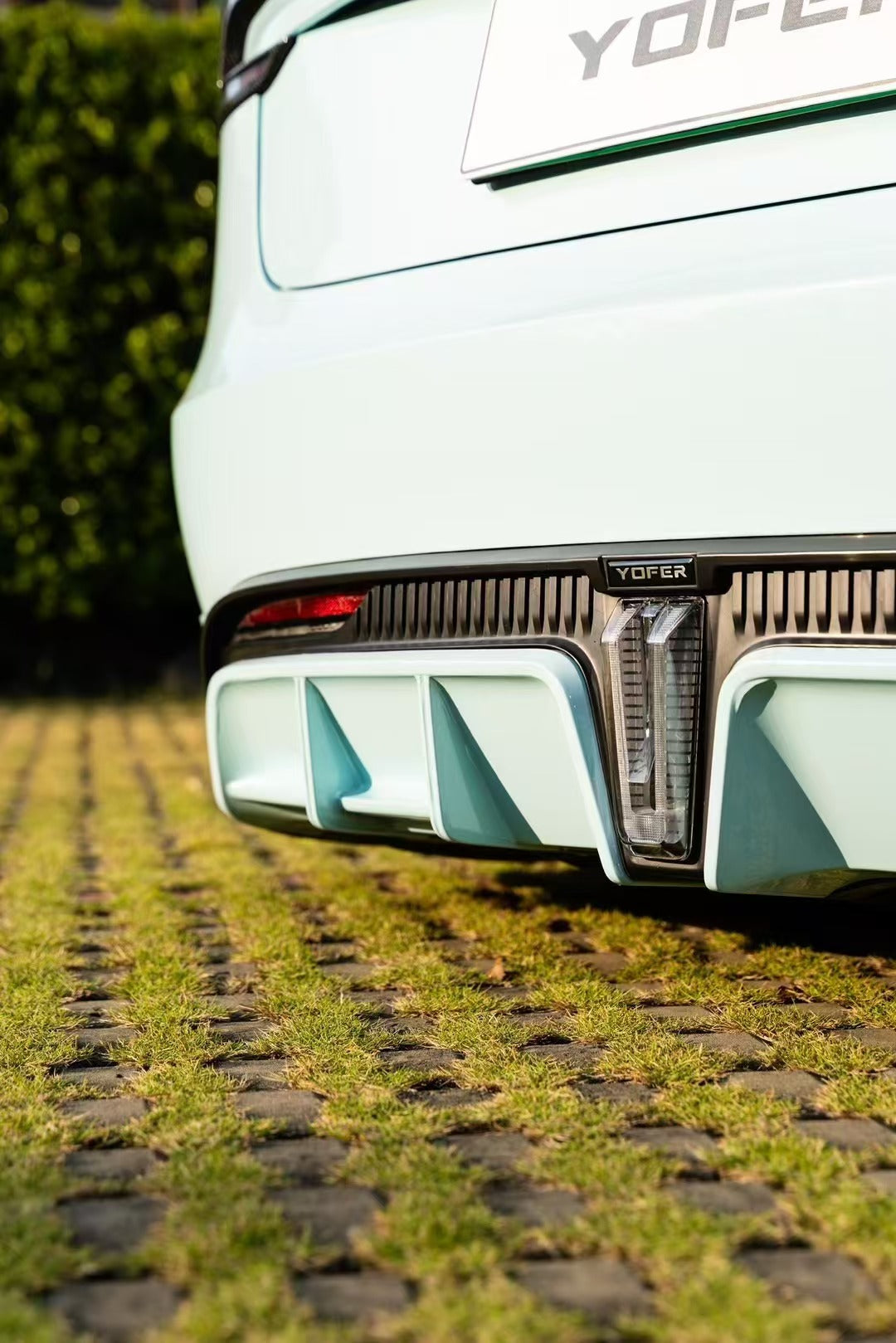 Tesla Model 3 Highland / Performance 2024 with Aftermarket Parts - V1 Sports Rear Diffuser & Canards PP from Yofer.co