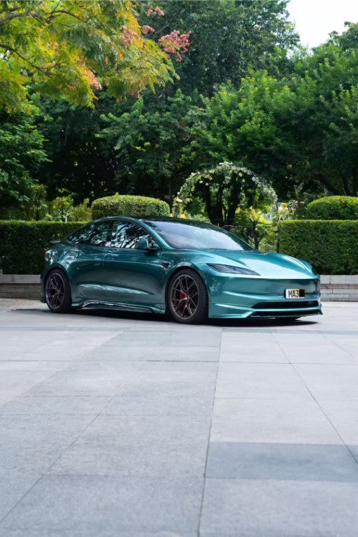 Tesla Model 3 Highland 2024 with Aftermarket Parts - Front Lip Splitter ABS & PP from Yofer.co