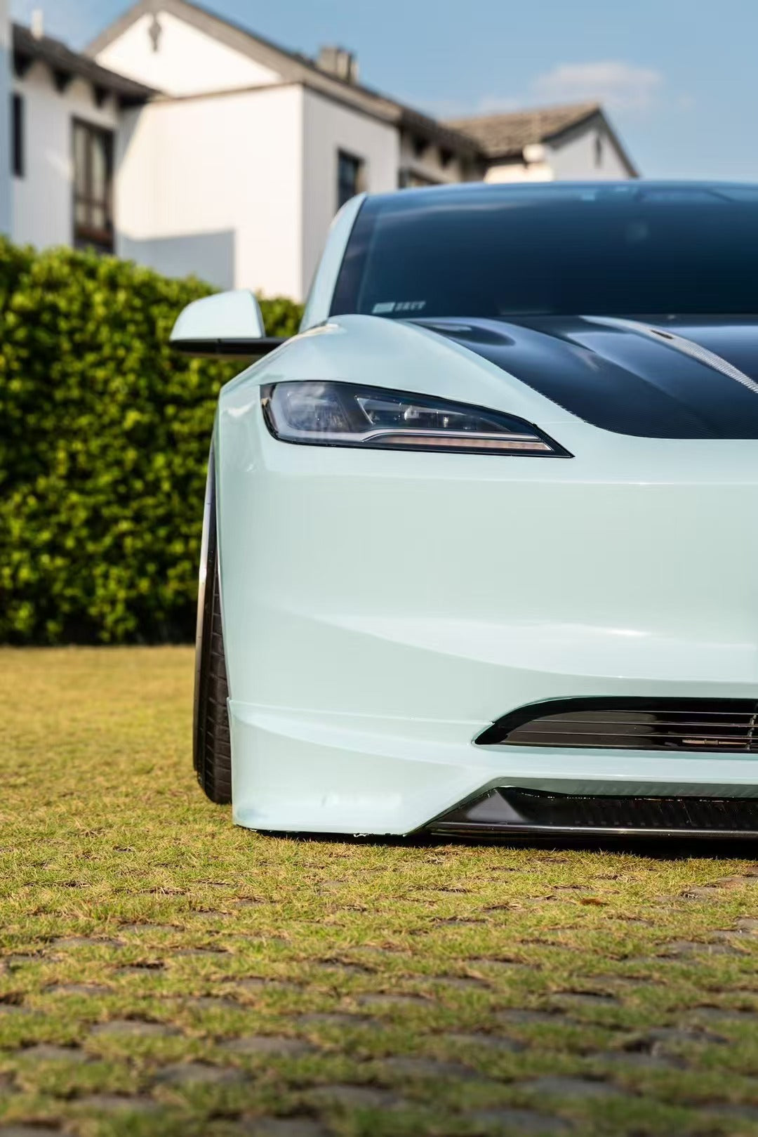 Tesla Model 3 Highland 2024 with Aftermarket Parts - Front Lip Splitter ABS & PP from Yofer.co