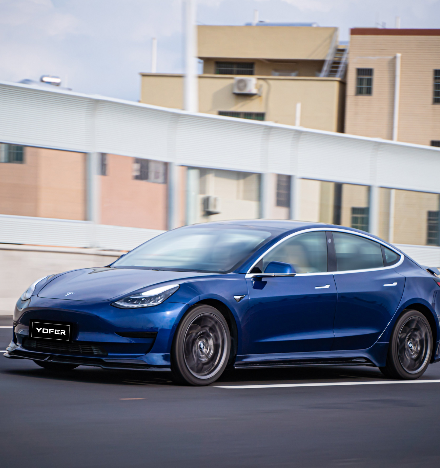 Tesla Model 3/Long Range/Performance 2017 2018 2019 2020 2021 2022 2023 with Aftermarket Parts - Full Body Kit PP Polypropylene from Yofer.co