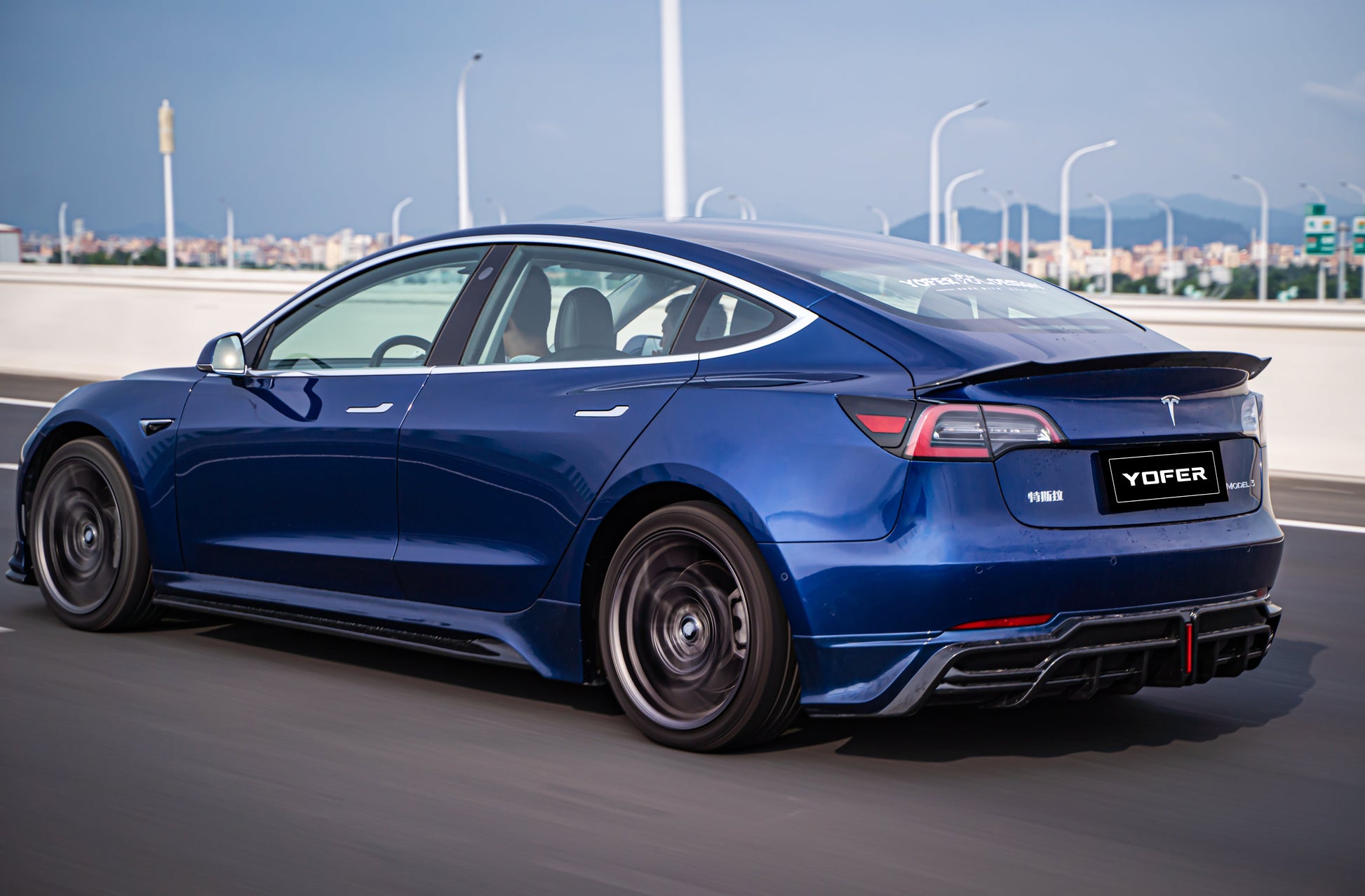 Tesla Model 3/Long Range/Performance 2017 2018 2019 2020 2021 2022 2023 with Aftermarket Parts - Full Body Kit PP Polypropylene from Yofer.co