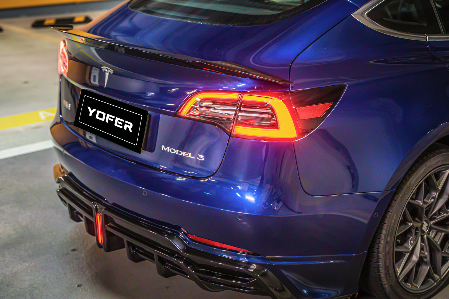 Tesla Model 3/Long Range/Performance 2017 2018 2019 2020 2021 2022 2023 with Aftermarket Parts - Full Body Kit PP Polypropylene from Yofer.co