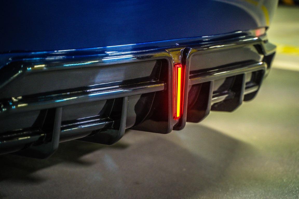 Tesla Model 3 / Performance 2017 2018 2019 2020 2021 2022 2023 with Aftermarket Parts - Rear Diffuser PP from Yofer.co