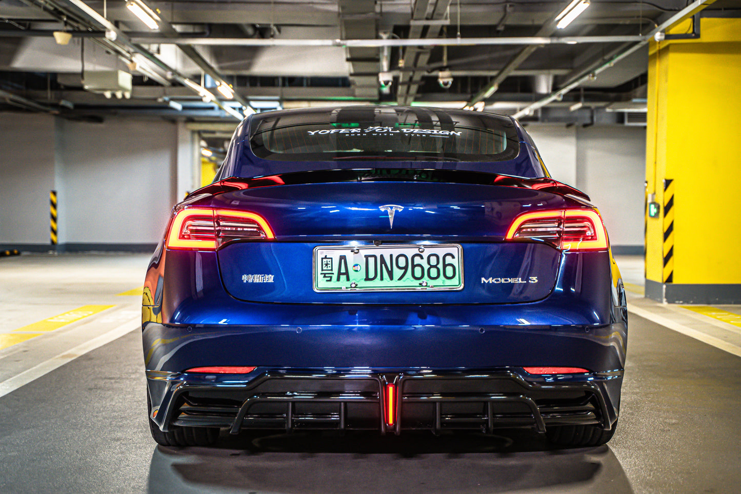 Tesla Model 3/Long Range/Performance 2017 2018 2019 2020 2021 2022 2023 with Aftermarket Parts - Full Body Kit PP Polypropylene from Yofer.co