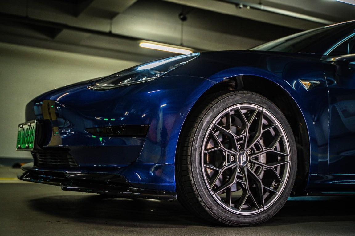 Tesla Model 3 / Performance 2017 2018 2019 2020 2021 2022 2023 with Aftermarket Parts - Front Lip PP from Yofer.co