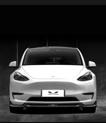 Tesla Model Y / Performance 2021 2022 2023 2024 with Aftermarket Parts - Loong Flames Pro Style Front Lip PP from Yofer.co