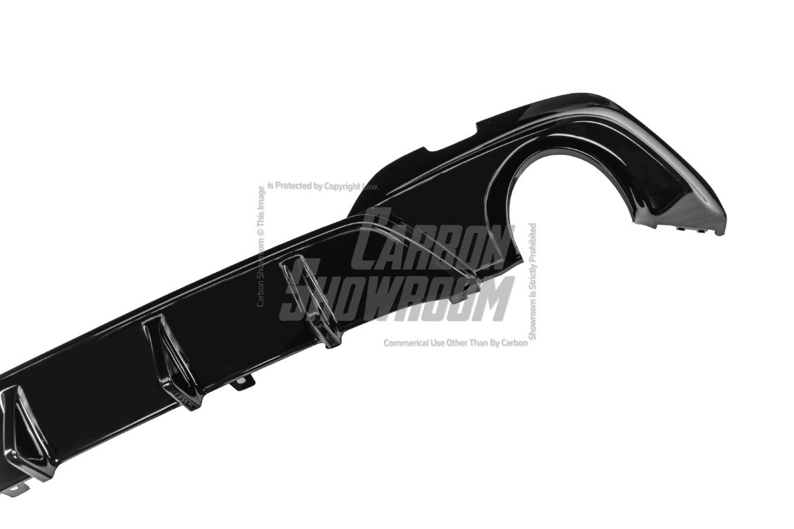 BMW 3 Series 330i (With M-Package Bumper, does not fit base model) G20 G21 Pre-LCI 2019 2020 2021 2022 with Aftermarket Parts - V2 Style Rear Diffuser ABS from Yofer.co