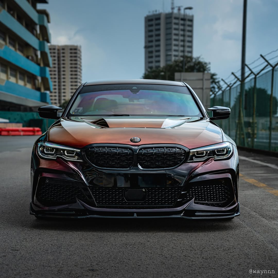 BMW 3 Series M340i 330i G20 G21 Pre-LCI 2019 2010 2021 2022 with Aftermarket Parts - Front Bumper & Lip PP from Yofer.co