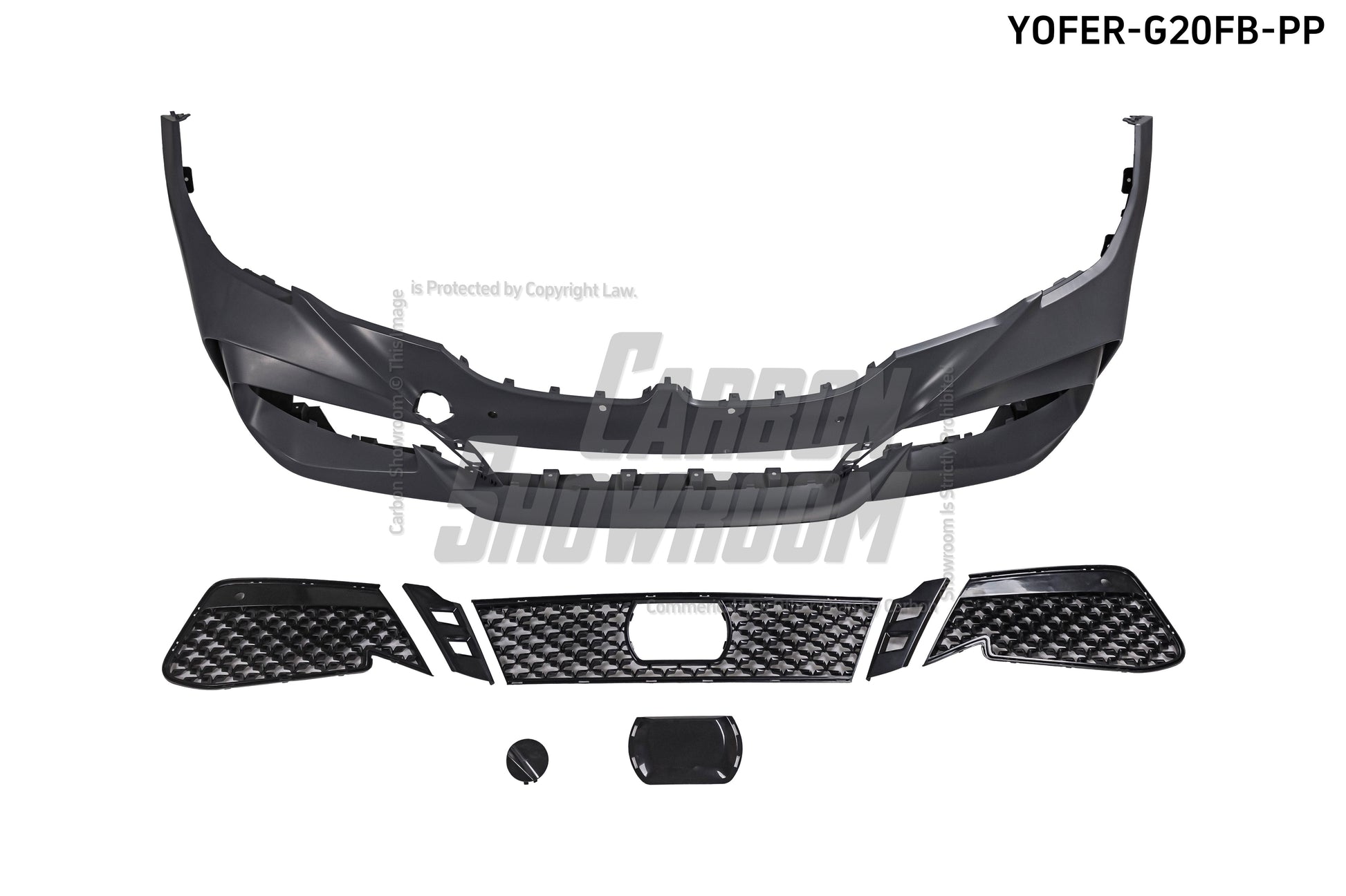 BMW 3 Series M340i 330i G20 G21 Pre-LCI 2019 2010 2021 2022 with Aftermarket Parts - Front Bumper & Lip PP from Yofer.co