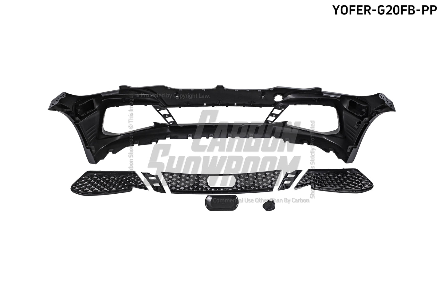 BMW 3 Series M340i 330i G20 G21 Pre-LCI 2019 2010 2021 2022 with Aftermarket Parts - Front Bumper & Lip PP from Yofer.co