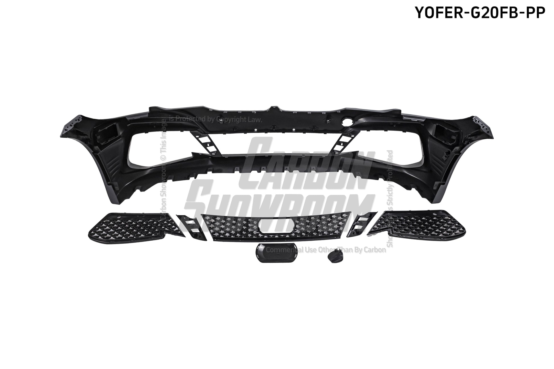 BMW 3 Series M340i 330i G20 G21 Pre-LCI 2019 2010 2021 2022 with Aftermarket Parts - Front Bumper & Lip PP from Yofer.co