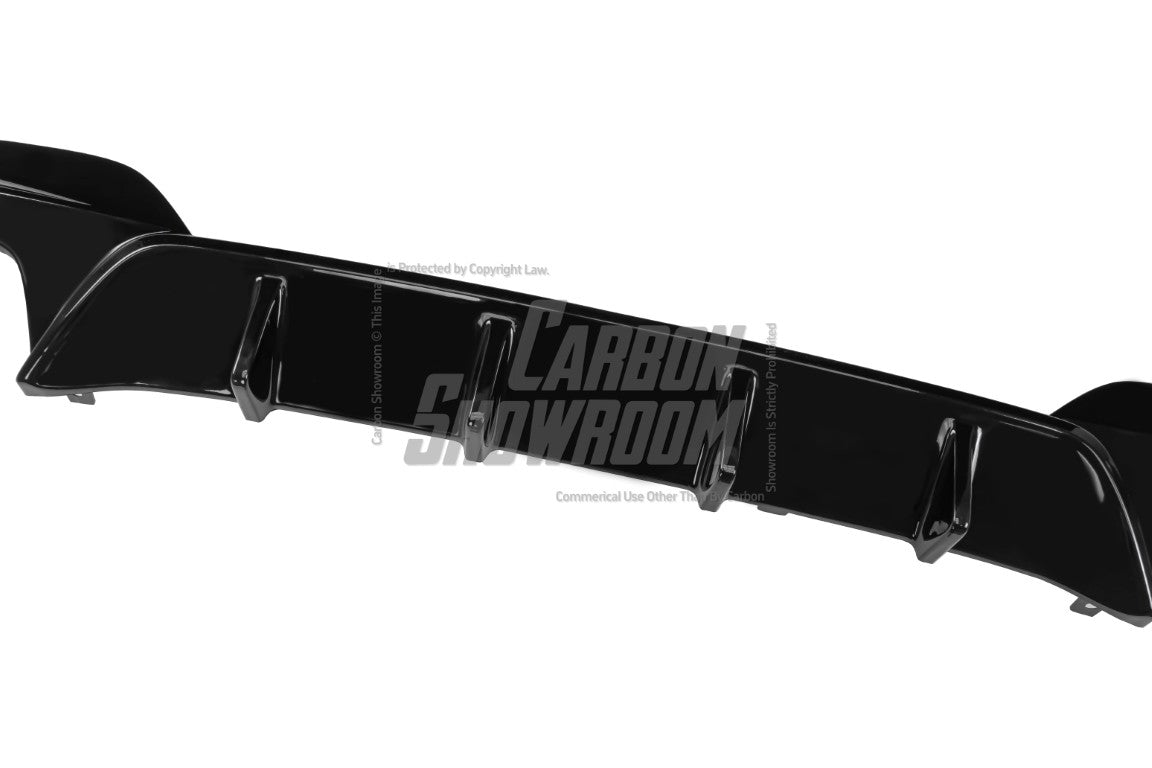 BMW 3 Series M340i 330i (With M-Package Bumper, does not fit base model) G20 G21 Pre-LCI 2019 2020 2021 2022 with Aftermarket Parts - V1 Style Rear Diffuser & Lower Splitters PP from Yofer.co