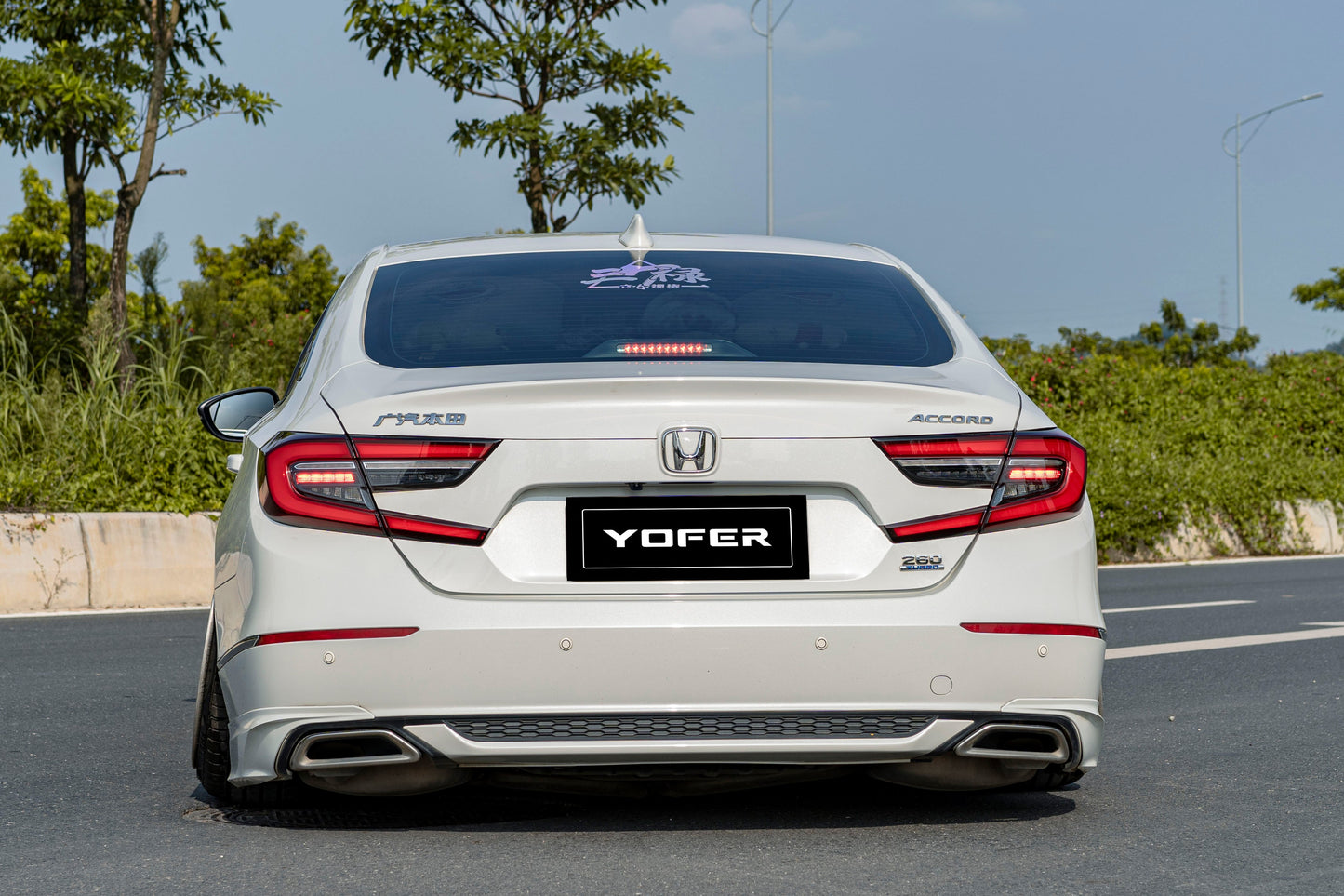 Honda Accord 10.5th Gen facelift 2021 2022 with Aftermarket Parts - Package A PP Polypropylene & ABS from Yofer.co