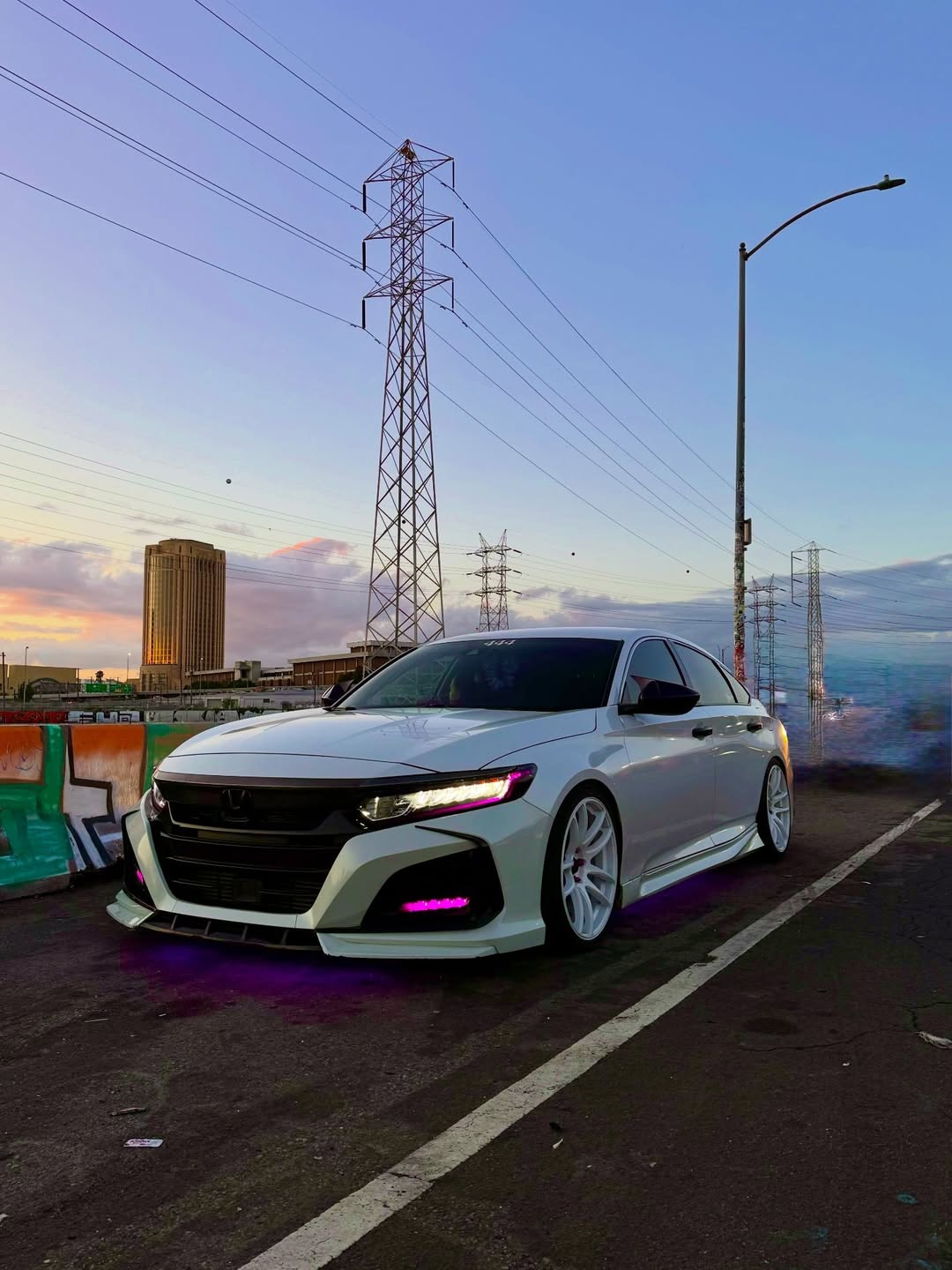 Honda Accord 10th Gen Pre-facelift 2018-2020 with Aftermarket Parts - Front Bumper PP from Yofer.co