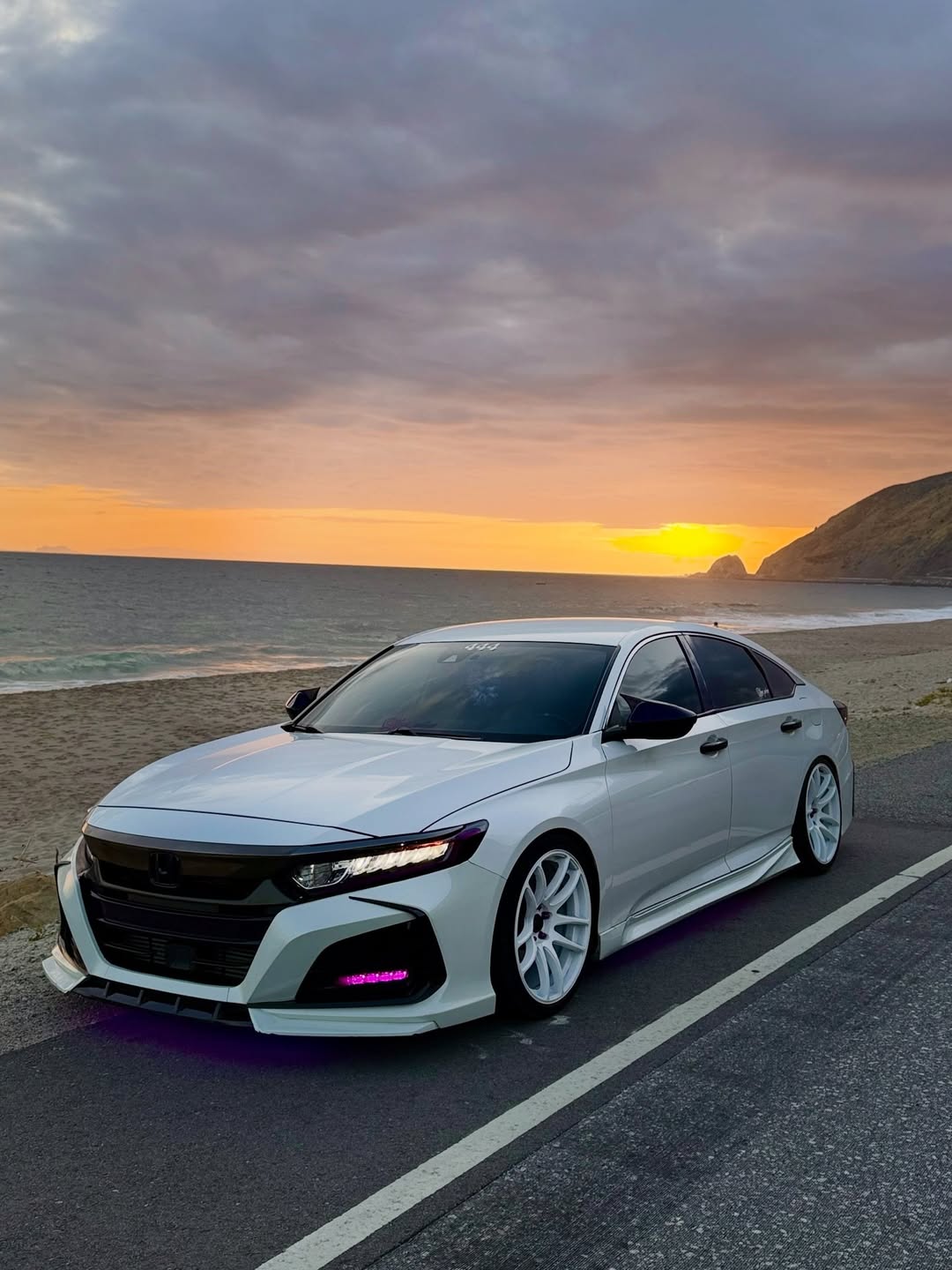 Honda Accord 10th Gen Pre-facelift 2018-2020 with Aftermarket Parts - Front Bumper PP from Yofer.co
