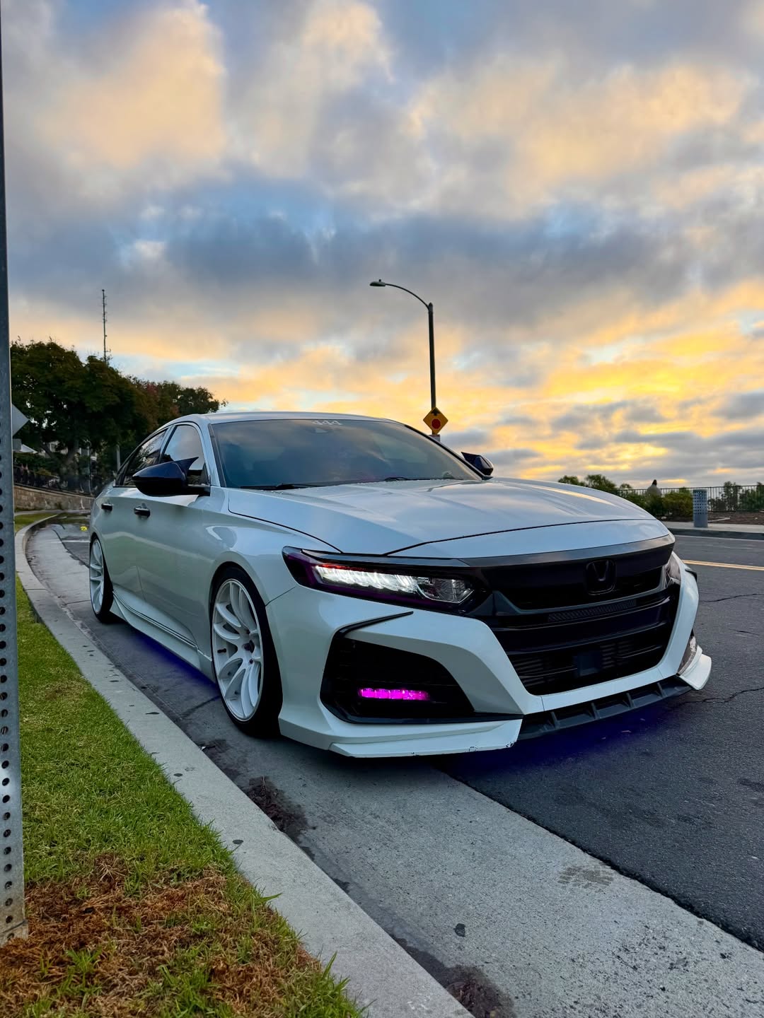 Honda Accord 10th Gen Pre-facelift 2018-2020 with Aftermarket Parts - Front Bumper PP from Yofer.co