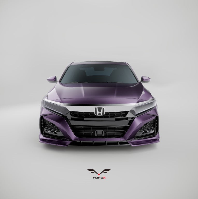 Honda Accord 10th Gen Pre-facelift 2018-2020 with Aftermarket Parts - Front Bumper PP from Yofer.co