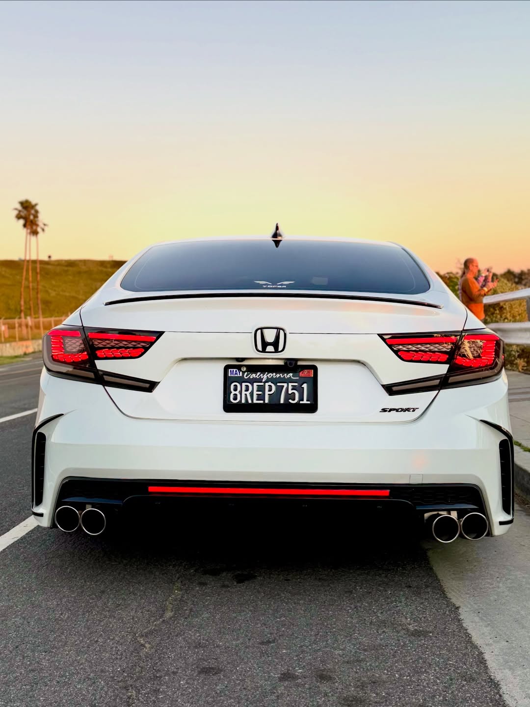 Honda Accord 10th 10.5th Gen 2018-2022 with Aftermarket Parts - Rear Bumper PP from Yofer.co