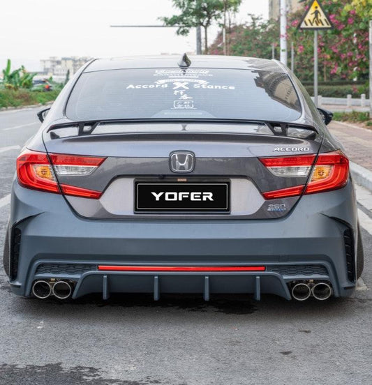 Honda Accord 10th 10.5th Gen 2018-2022 with Aftermarket Parts - Rear Bumper PP from Yofer.co