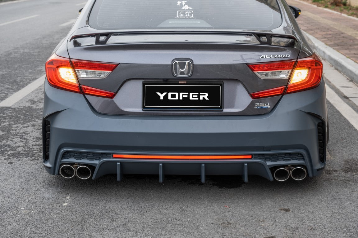 Honda Accord 10th 10.5th Gen 2018-2022 with Aftermarket Parts - Rear Bumper PP from Yofer.co