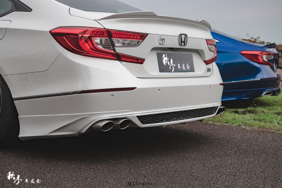 Honda Accord 10th 10.5th Gen 2018-2022 with Aftermarket Parts - V1 Style Rear Spoiler ABS from Yofer.co
