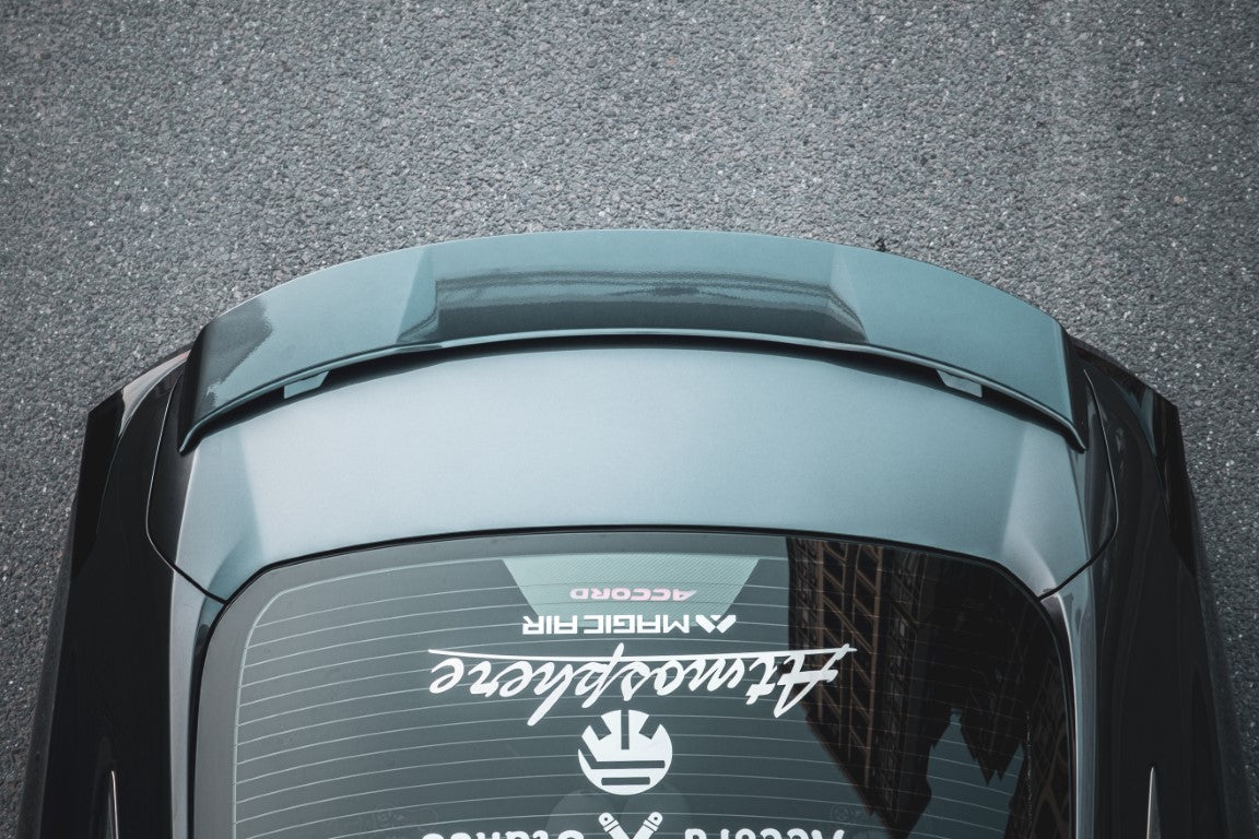 Honda Accord 10th 10.5th Gen 2018-2022 with Aftermarket Parts - V2 Style Rear Spoiler ABS from Yofer.co
