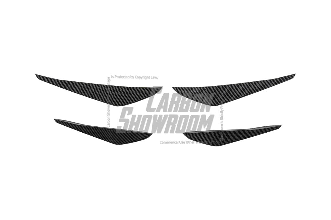 Honda Accord 10th 10.5th Gen 2018-2022 with Aftermarket Parts - Front Bumper Canards ABS from Yofer.co