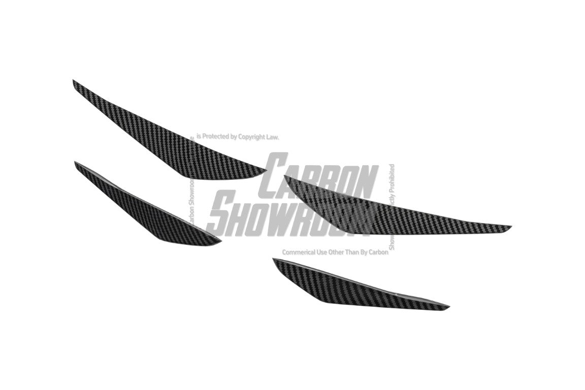 Honda Accord 10th 10.5th Gen 2018-2022 with Aftermarket Parts - Front Bumper Canards ABS from Yofer.co