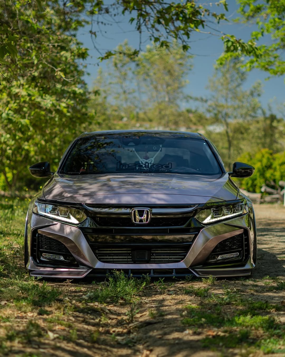 Honda Accord 10th Gen Pre-facelift 2018-2020 with Aftermarket Parts - Front Bumper PP from Yofer.co
